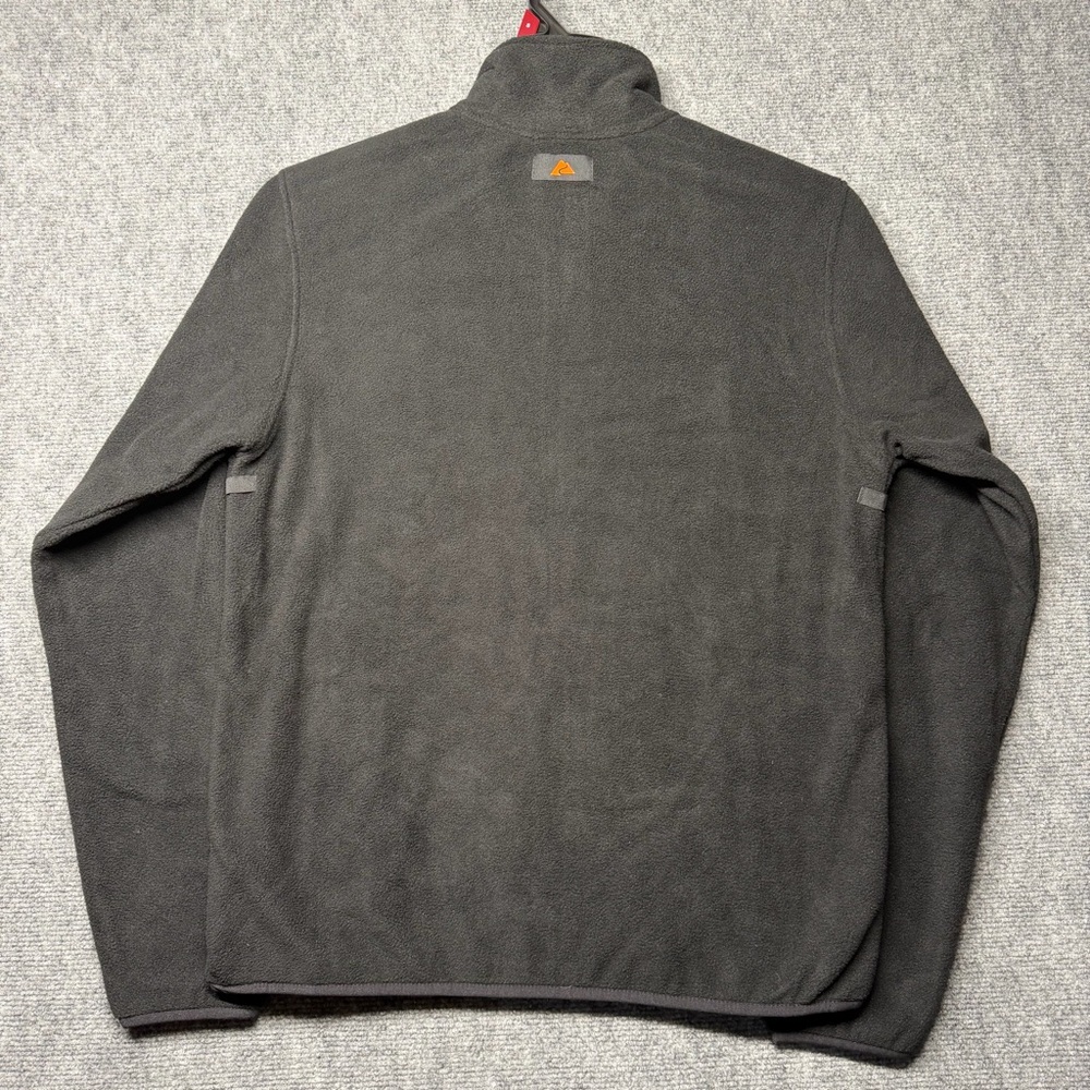 Ozark Trail Men's SMALL Polar Fleece Jacket BLACK Zip Front Mock Neck New - Picture 4 of 11